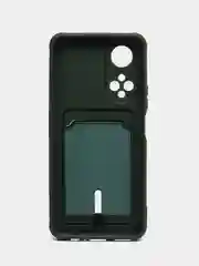 Тёмно-зелёный силиконовый чехол для Huawei Honor X7, Хуавэй Хонор X7, защита камеры