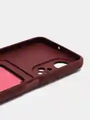 Тёмно-бордовый силиконовый чехол для Huawei Honor X7, Хуавэй Хонор X7, защита камеры