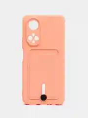 Пастельно-коралловый силиконовый чехол для Huawei Honor X7, Хуавэй Хонор X7, защита камеры