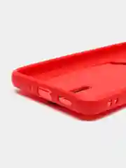 Красный силиконовый противоударный чехол с карманом для Samsung Galaxy A33 (Самсунг А 33)