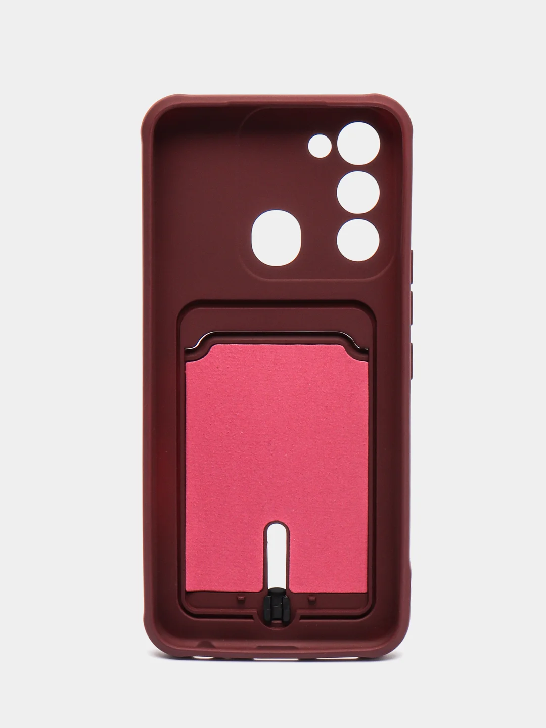 Тёмно-бордовый чехол силиконовый для Tecno Spark 8C/Go 2022 (Техно Спарк 8C/Go 2022)