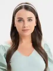 Белый ободок для волос