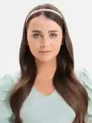 Розовый ободок для волос
