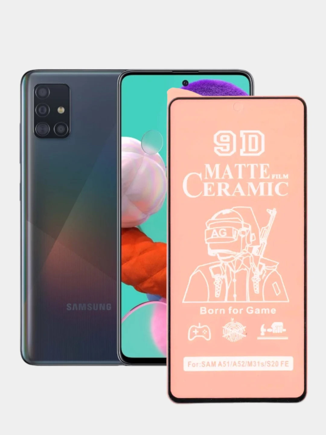 Защитная керамическая пленка, матовая, на Samsung Galaxy A51 / A52 / A53 / S20 FE