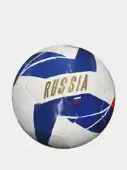 Синий мяч футбольный "Russia" №5