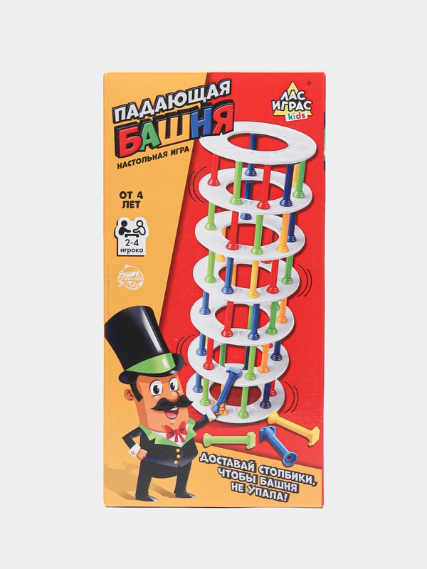 Настольная игра на равновесие "Падающая башня"