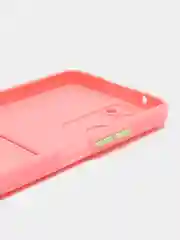 Пудровый силиконовый чехол Realme 10 Pro 5G (Реалми 10 Про 5 Джи), с карманом для карт, прозрачный