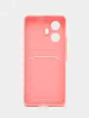 Пудровый чехол Realme 10 Pro+ 5G 10 Pro Plus 5G Реалми 10 Про Плюс, с карманом для карт, прозрачный