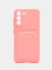 Пудровый чехол для Samsung Galaxy S21 FE, S21FE (Самсунг Галакси С21 ФЕ, С21ФЕ), силиконовый