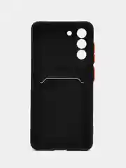 Черный чехол для Samsung Galaxy S21 FE, S21FE (Самсунг Галакси С21 ФЕ, С21ФЕ), силиконовый