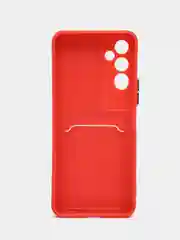 Коралловый силиконовый чехол для Tecno Pova 4, Пова 4, c отсеком для карт, прозрачный
