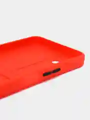 Красный силиконовый чехол для Tecno Pova 4, Пова 4, c отсеком для карт, прозрачный