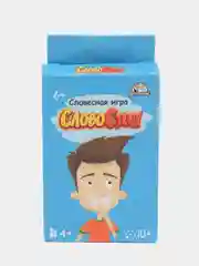 Синий настольная карточная игра "Слово Стоп", игра крокодил