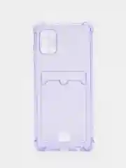 Лавандовый чехол для Samsung Galaxy A31, Самсунг Галакси А31 с карманом для карты