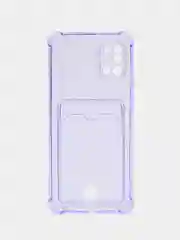 Лавандовый чехол для Samsung Galaxy A31, Самсунг Галакси А31 с карманом для карты