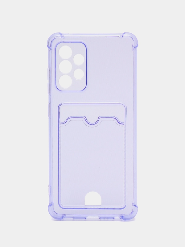 Чехол Samsung Galaxy A52 / A52s, Самсунг Галакси А52 / А52с прозрачный с карманом для карт
