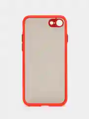 Красный apple iPhone 7 / 8 / SE 2020 чехол матовый с цветными кнопками