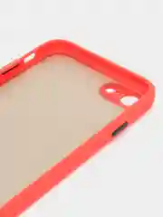 Красный apple iPhone 7 / 8 / SE 2020 чехол матовый с цветными кнопками