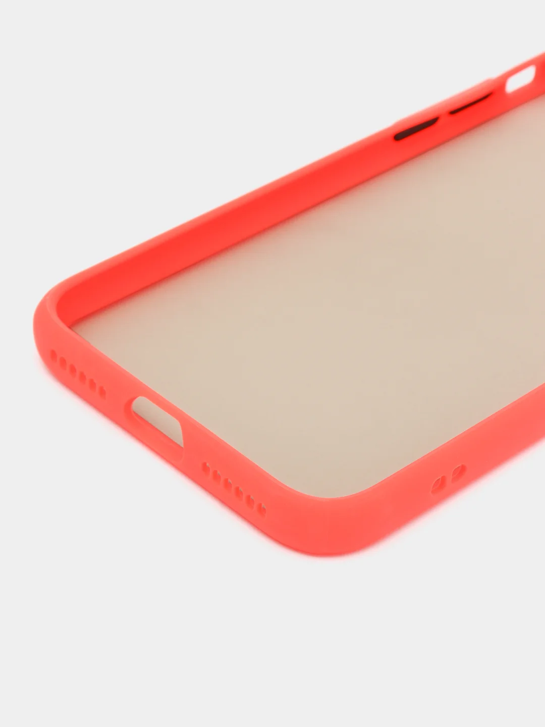 Красный apple iPhone 7 / 8 / SE 2020 чехол матовый с цветными кнопками