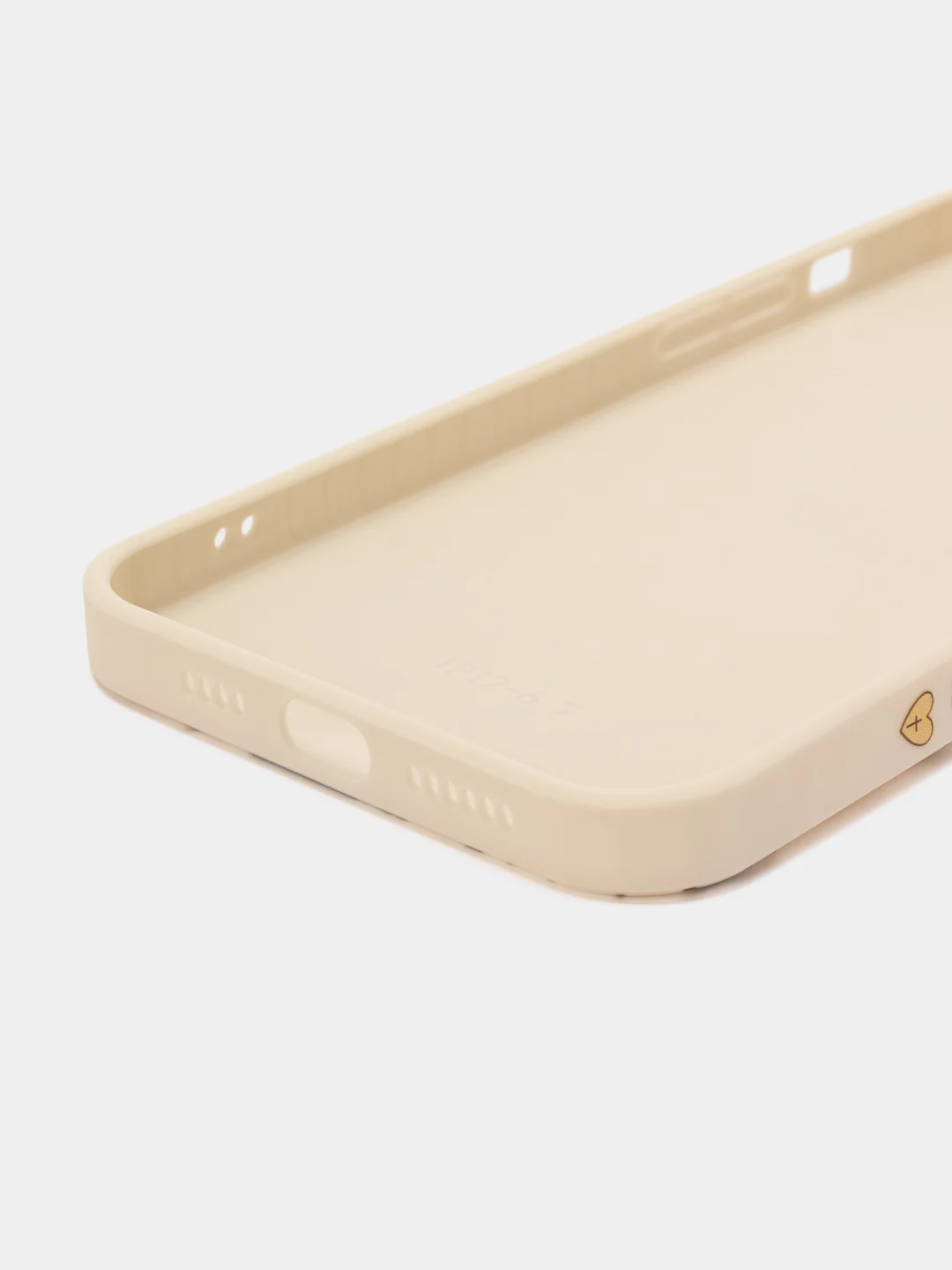 Бежевый чехол с принтом на Apple iPhone 12 pro max