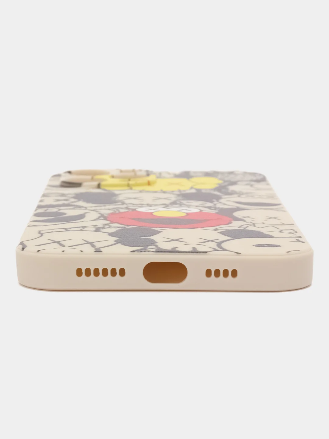 Бежевый чехол с принтом на Apple iPhone 12 pro max