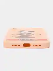 Розовый чехол с принтом на iPhone XR
