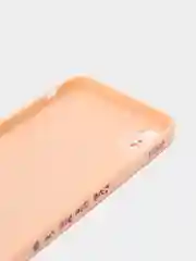 Розовый чехол с принтом на iPhone XR