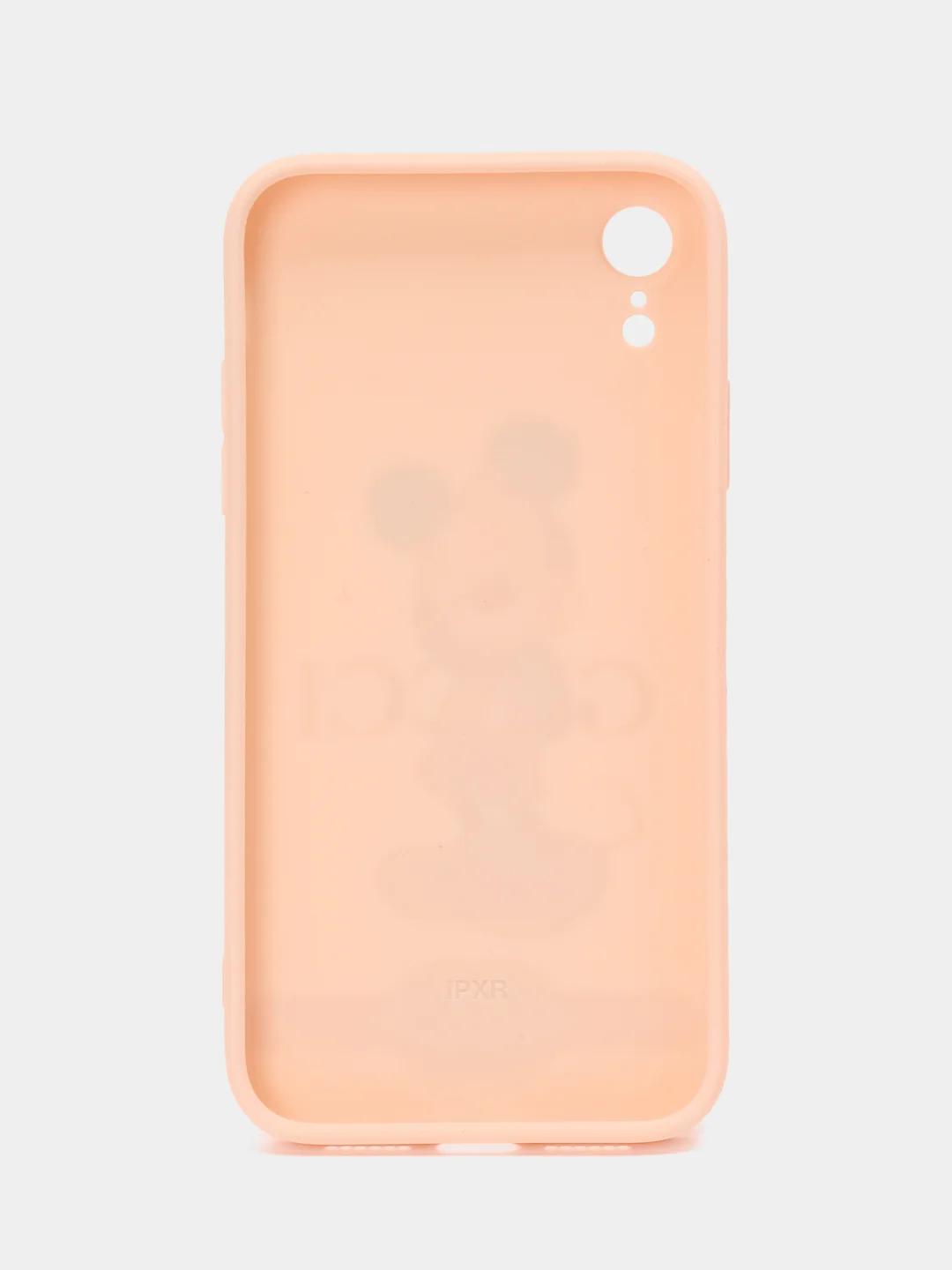 Розовый чехол с принтом на iPhone XR