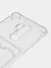 Прозрачный чехол для Xiaomi Redmi Note 8 Pro, Сяоми Редми Нот 8 Про, прозрачный, с карманом для карты