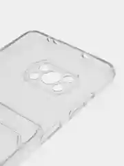 Марсала чехол для Xiaomi Poco X3 NFC / Poco X3 Pro прозрачный противоударный с карманом для карты