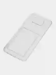 Марсала чехол для Xiaomi Poco X3 NFC / Poco X3 Pro прозрачный противоударный с карманом для карты