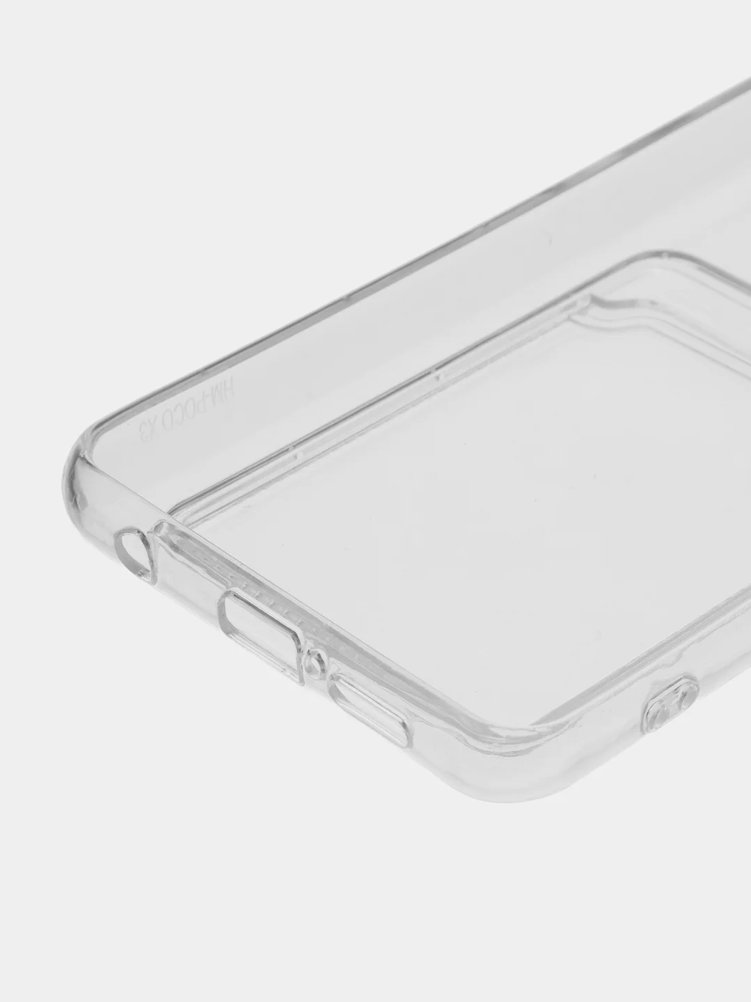 Марсала чехол для Xiaomi Poco X3 NFC / Poco X3 Pro прозрачный противоударный с карманом для карты