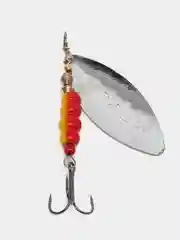 Серебряный блесна вращающаяся в расцветках Aglia Long Silver, на спиннинг, летняя, рыболовная