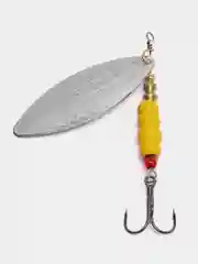 Серебряный блесна вращающаяся в расцветках Aglia Long Silver, на спиннинг, летняя, рыболовная
