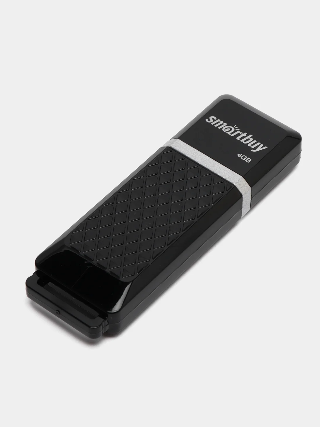 Флешка накопитель для компьютера 4 Gb, Smartbuy Quartz, Usb 2.0, черный, 512768