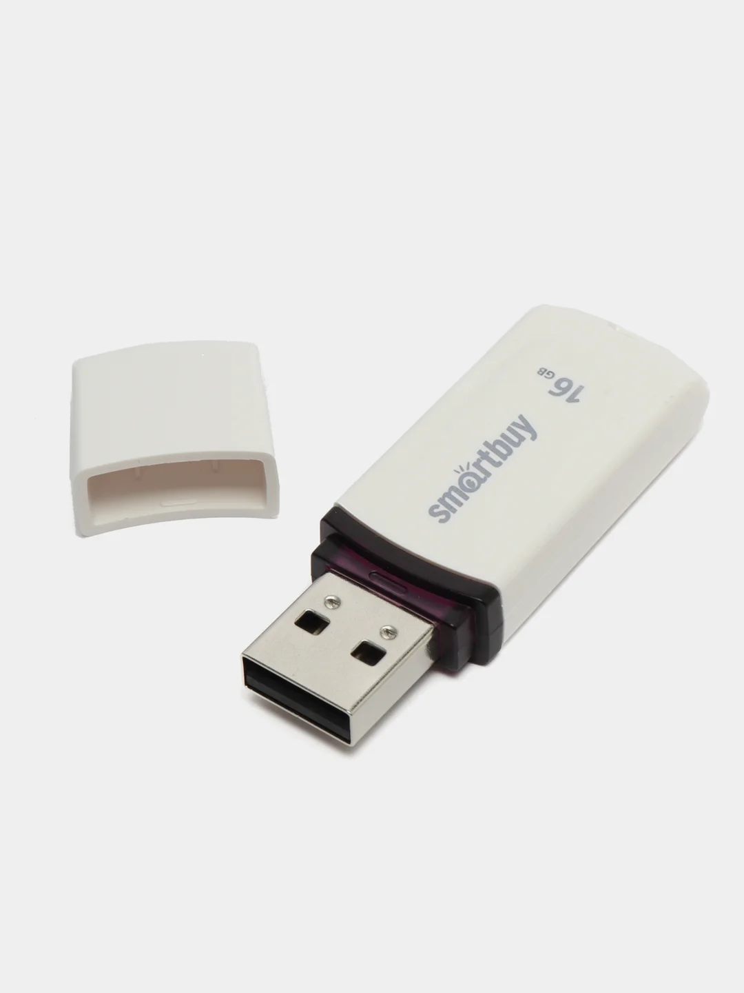 Флешка накопитель для компьютера 16 Gb, Smartbuy Paean, Usb 2.0, белый, 512767