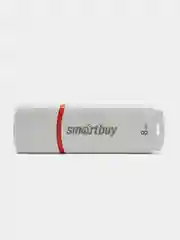 Флешка накопитель для компьютера 8 Gb, Smartbuy Crown, Usb 2.0, белый, 512176