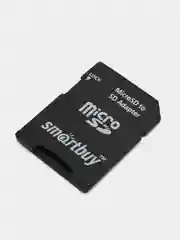Карта памяти microSDHC, 16 Gb, Smartbuy, 10 Мб/сек, class 10, с адаптером