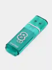 Флешка накопитель для компьютера 8 Gb, Smartbuy Glossy, Usb 2.0, зеленый, 512179