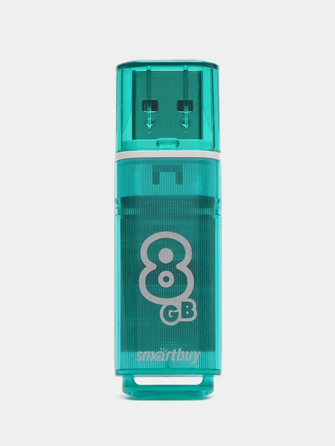 Флешка накопитель для компьютера 8 Gb, Smartbuy Glossy, Usb 2.0, зеленый, 512179