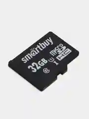 Карта памяти micro Sdhc, 32 Gb, Smartbuy, 10 Мб/сек, class 10, с адаптером