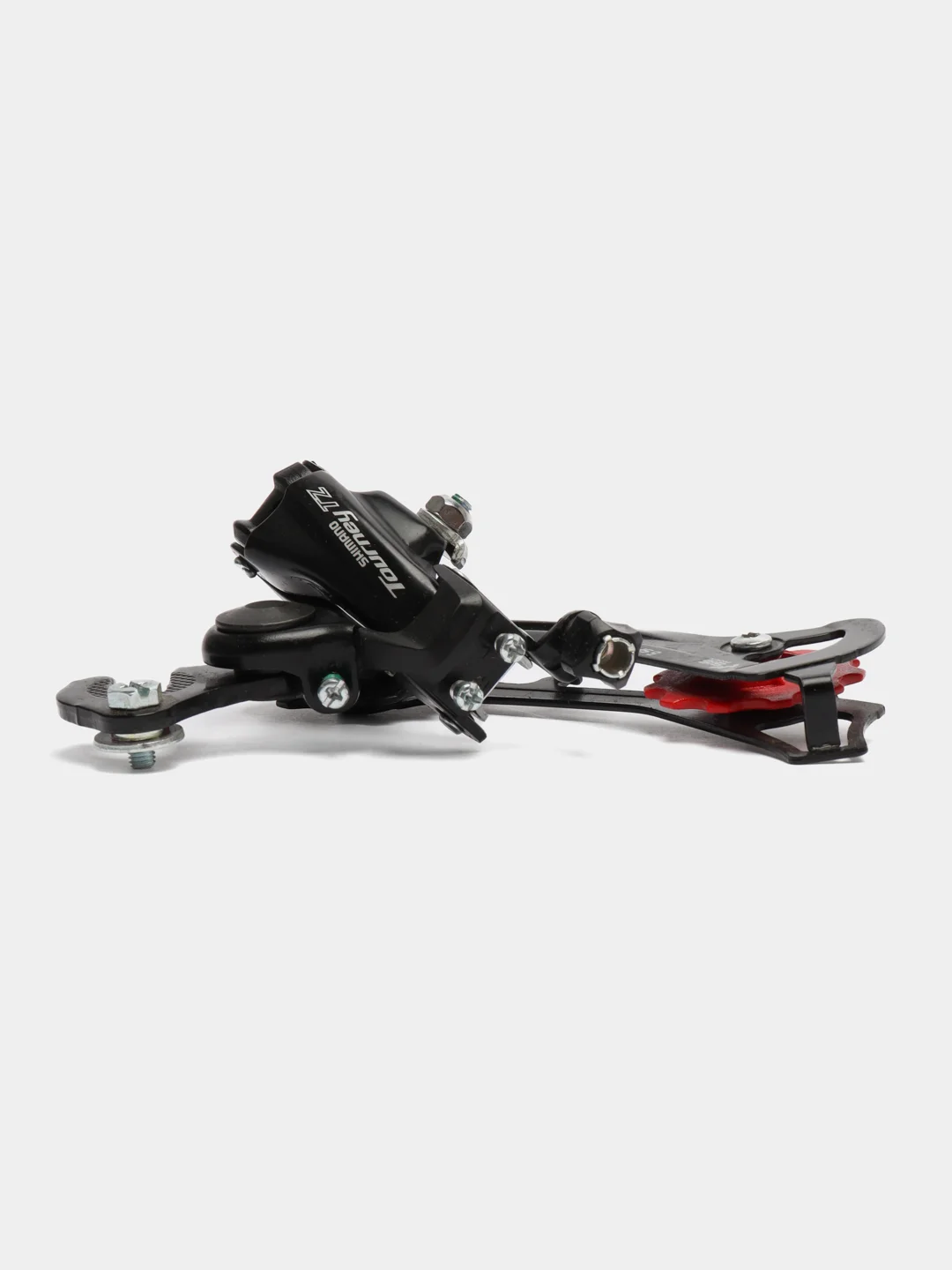 Переключатель задний вело Shimano RD-TZ500, крюк, крепление на ось