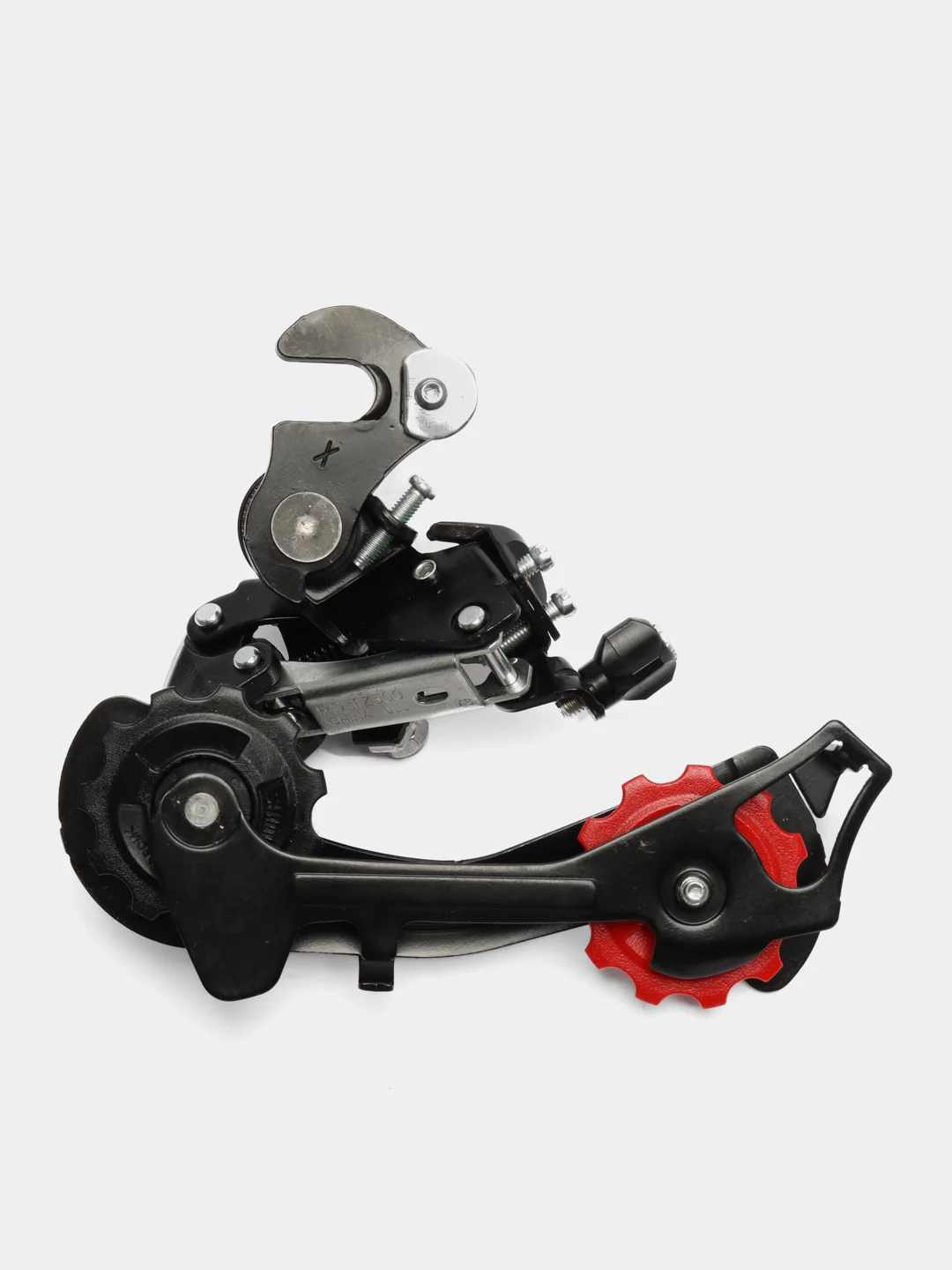 Переключатель задний вело Shimano RD-TZ500, крюк, крепление на ось