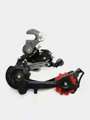Переключатель задний вело Shimano RD-TZ500, крюк, крепление на ось