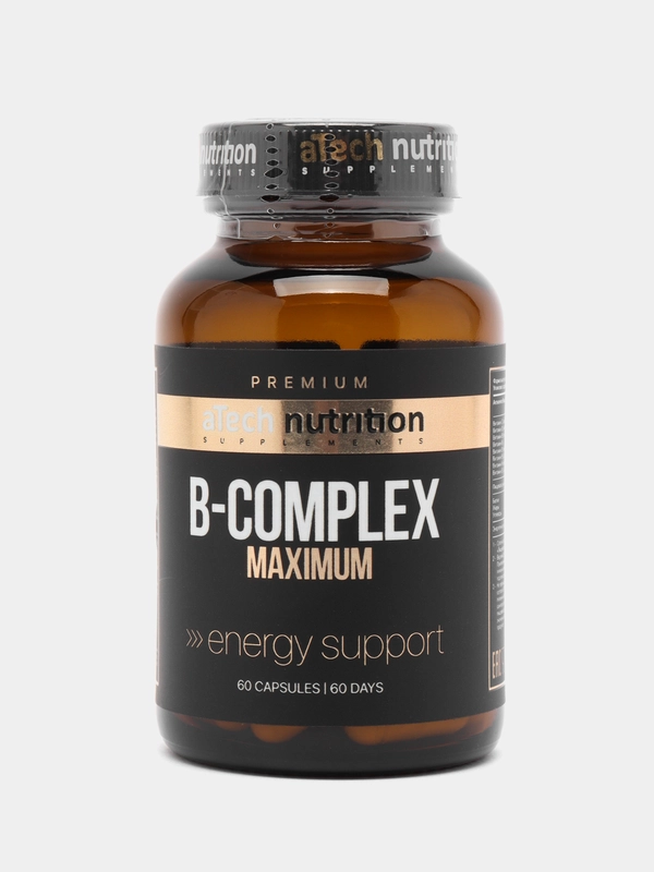 Добавка к пище aTech Nutrition Premium B-COMPLEX, комплекс витаминов группы Б, 60 капсул