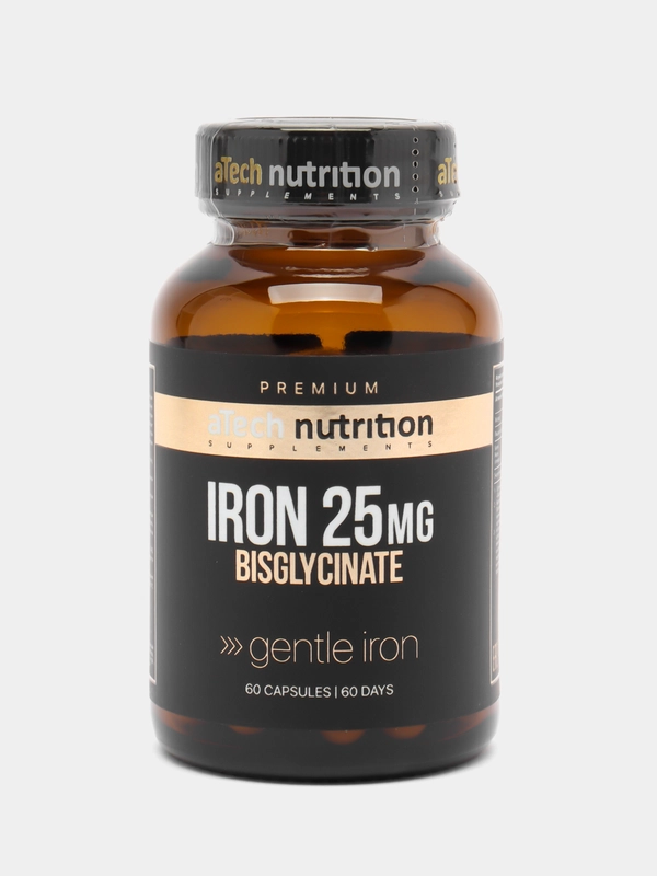 Добавка к пище aTech Nutrition Premium Железо бисциглинат, 60 капсул