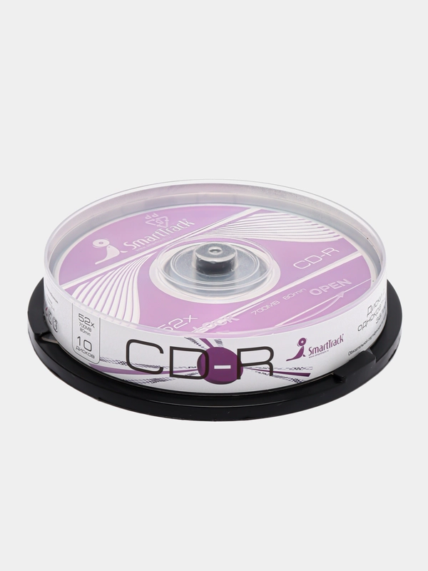 Записываемый компакт диск SmartTrack CD-R, CD-RW, DVD-R, DVD-RW, 10 штук
