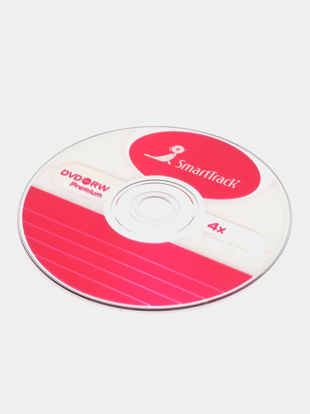 Тёмно-розовый записываемый компакт диск SmartTrack CD-R, CD-RW, DVD-R, DVD-RW, 10 штук