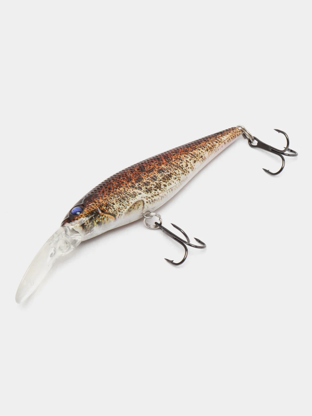Коричневый рыболовный воблер "Минноу" minnow, 8 см, 8,7 г, 8 цветов