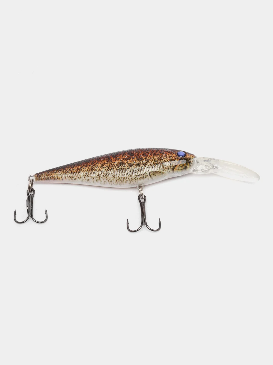 Коричневый рыболовный воблер "Минноу" minnow, 8 см, 8,7 г, 8 цветов